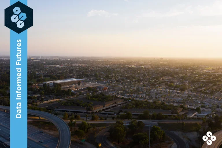 Anaheim, CA from the sky 