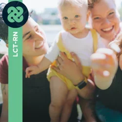 Photograph of family smiling